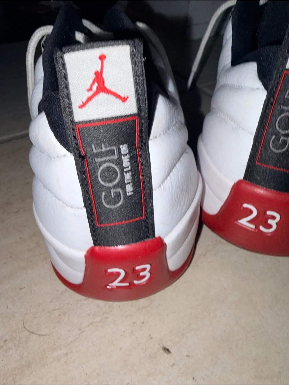 Nike Jordan Air Jordan 12 Retro Golf Shoes Size US 11.5 Very Good